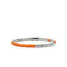 Heishi Bracelet, Sterling Silver, Enamel|BU900698OR