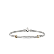 JH Essential Pave Bracelet, Gold, Sterling Silver, Diamonds, 2.5MM|BUZZP988662DI