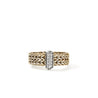Icon Link Bar Ring, Gold, Diamonds, 6MM|RGGX987362DI